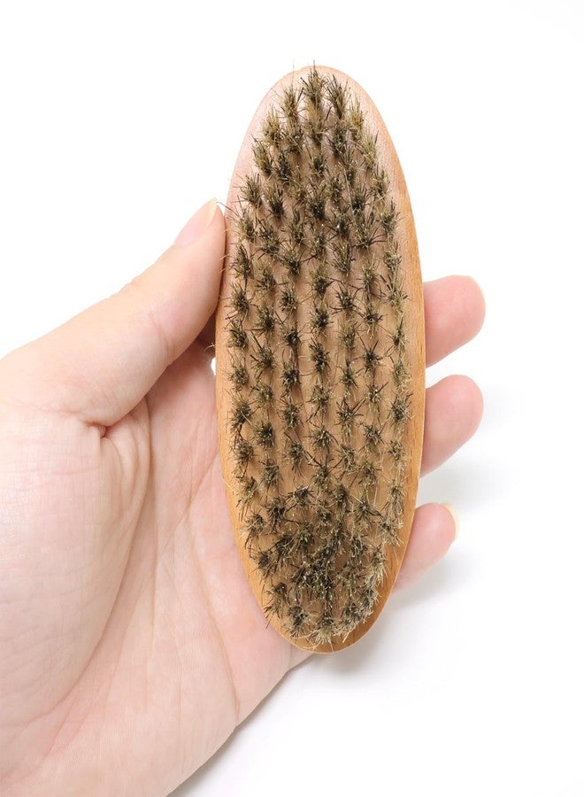 yueton 2PCS Nanzhu Beard Brush Men's Styling Beard Combing Brush Clean and Beautify Hair Combs for Long Beard Combing Hair Salon Cleaning Brush Fragmented Hair Cleaning Accessories - Image 5