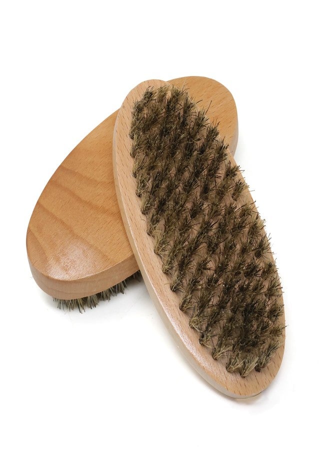 yueton 2PCS Nanzhu Beard Brush Men's Styling Beard Combing Brush Clean and Beautify Hair Combs for Long Beard Combing Hair Salon Cleaning Brush Fragmented Hair Cleaning Accessories - Image 1