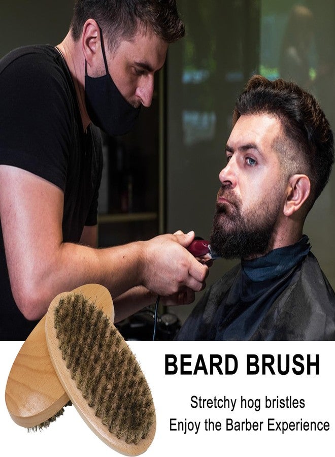 yueton 2PCS Nanzhu Beard Brush Men's Styling Beard Combing Brush Clean and Beautify Hair Combs for Long Beard Combing Hair Salon Cleaning Brush Fragmented Hair Cleaning Accessories - Image 3