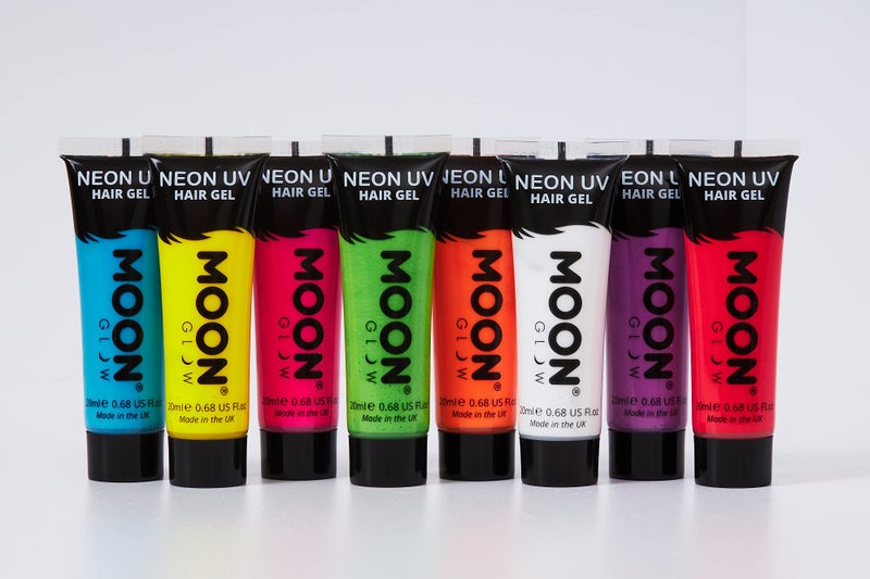 Moon Glow - Blacklight Neon UV Hair Gel - 0.67oz Intense Pink â€“ Temporary wash out hair color - Spike and Glow! - Image 4