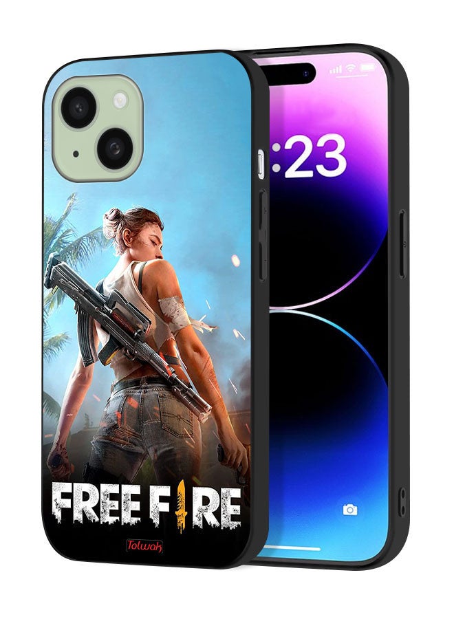 Tolwak Apple iPhone 15 Protective Case Cover Free Fire - Image 1