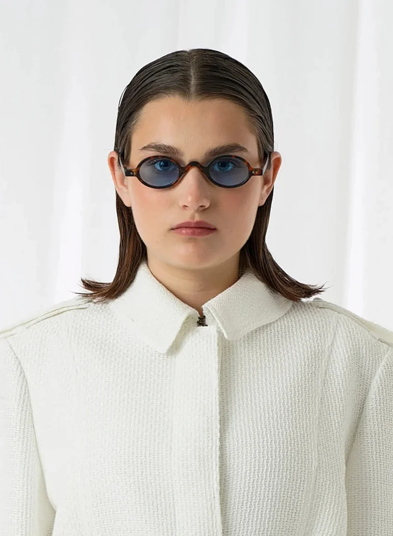 Explicit Poets Explicit Poets Unisex LIAM Matt Tortoise - Blue Stylish Sunglasses, 9EP1M