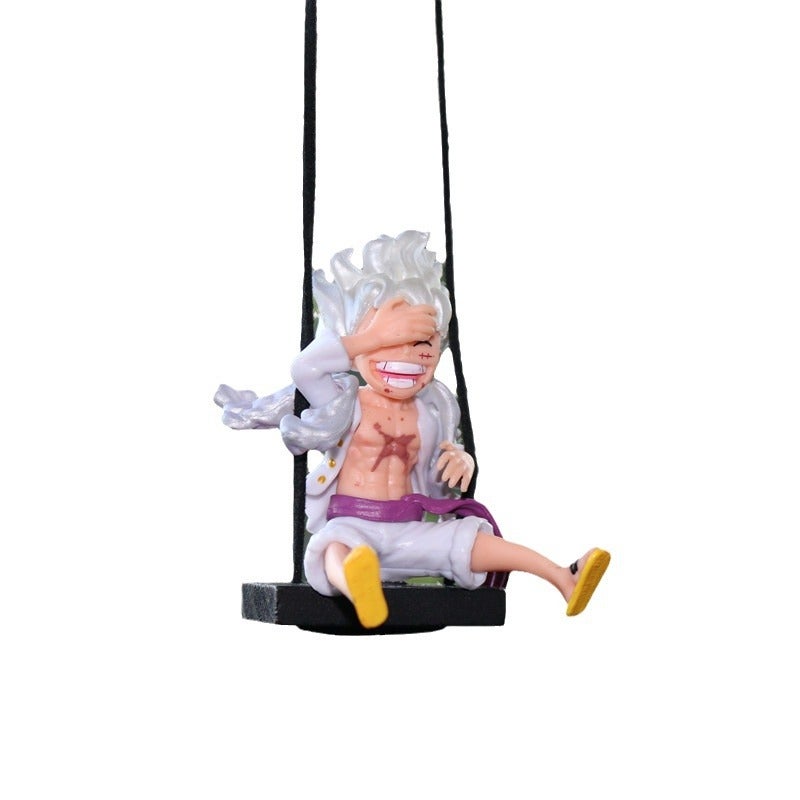 One Piece Car Hanging Ornament - Swing Nika Luffy Rearview Mirror Pendant - Image 5