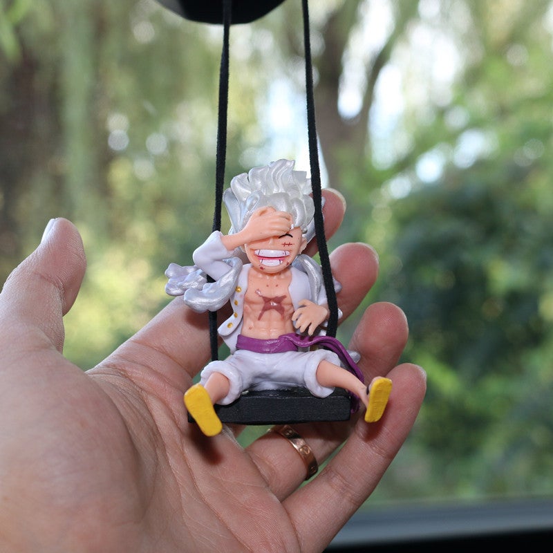 One Piece Car Hanging Ornament - Swing Nika Luffy Rearview Mirror Pendant - Image 3