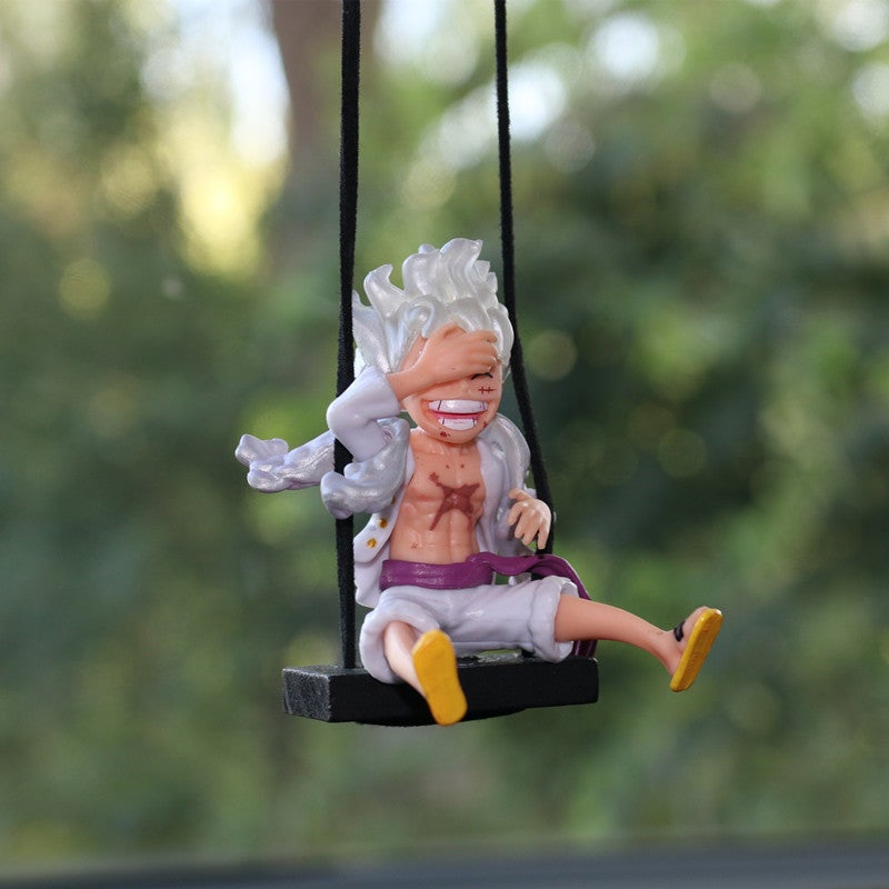 One Piece Car Hanging Ornament - Swing Nika Luffy Rearview Mirror Pendant - Image 2