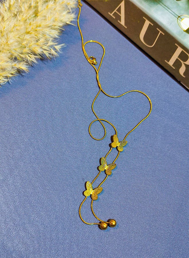 سلسله من الاستانلس ستيل النقي بدلايه 3 فرشات - إكسسوار فاخر للسيدات مصنوع من الاستانلس ستيل الخالص المقاوم للصدا وتغيير اللون - اكسسوارات حريمي_ اكسسوارات استانلس - اكسسوارات حريمي استانلس - مجوهرات ـ اكسسوارات. - Image 5