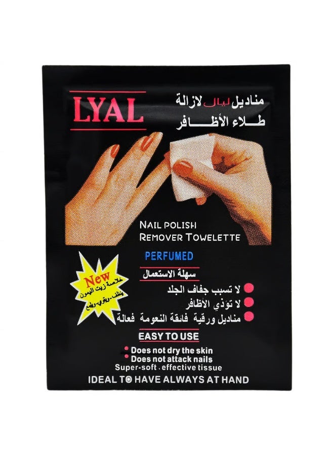 LYAL Towelettes Nail Polish Remover 24 Pieces - Image 3