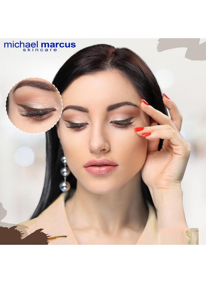 Michael Marcus - Makeup Cake Eye Liner (Espresso) - Water Activated Dry Pressed, Long-Lasting, Vibrant Color & Smudge Resistant Brown Eyeliner - Cruelty & Paraben Free - For Beginner & Pro Makeup Artist - Image 1