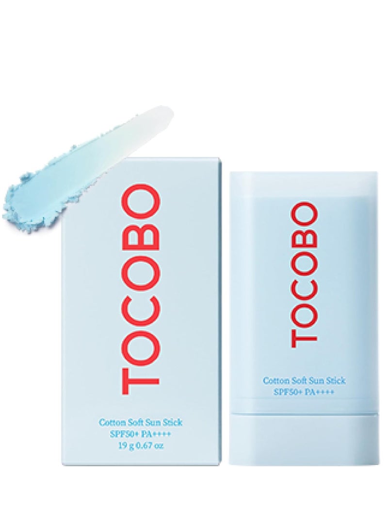 Tocobo Cotton Soft Sun Stick SPF50 PA++++ , Light Blue 19g / 0.37oz - Image 1