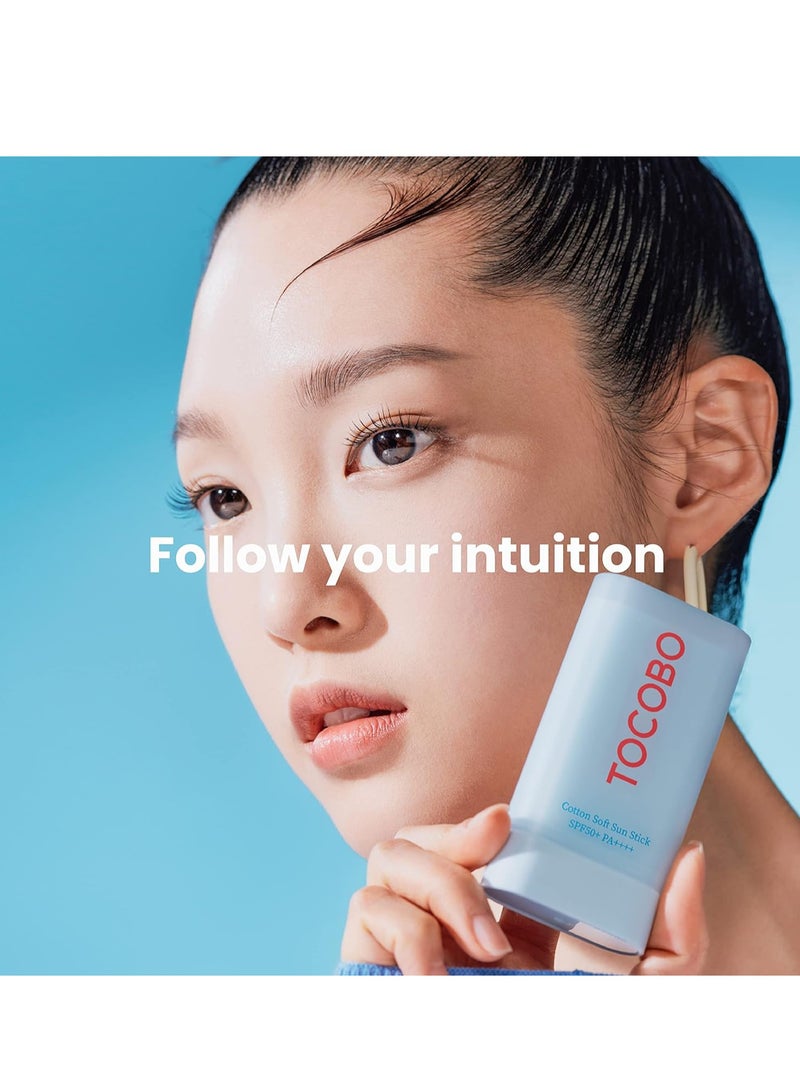 Tocobo Cotton Soft Sun Stick SPF50 PA++++ , Light Blue 19g / 0.37oz - Image 2
