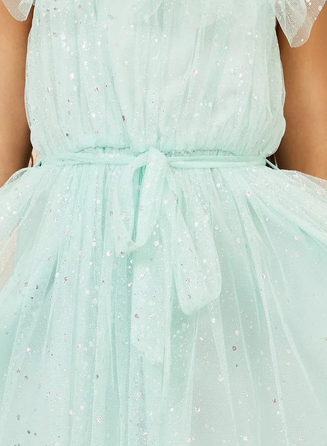 Styli Sparkle Tulle Party Dress
