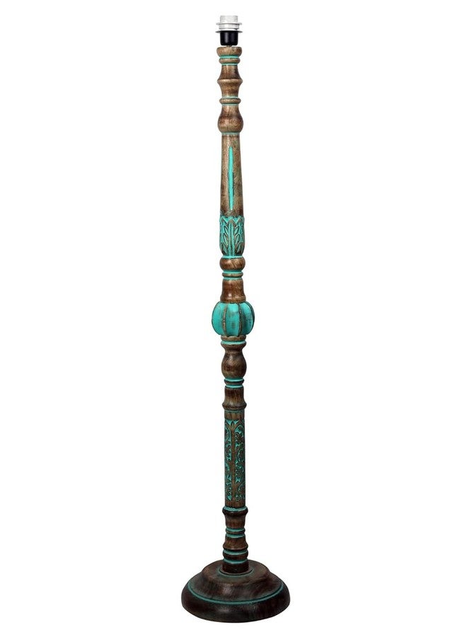 Devansh Mid Century Modern Floor Lamp,Hand Turned Floor Lamp Wood for Living Room,Stand Lamp with Fabric Lampshade for Bedroom, Study Room and Office, (Pink)-Jute - Image 3
