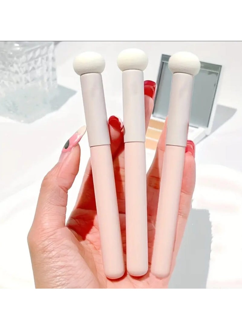 BOLREUS 3 Pcs Mushroom Head Makeup Ball Round Head White Latex-Free Sponge, Dual Use Wet and Dry Foundation Blender, Concealer for Flawless Application - Image 1
