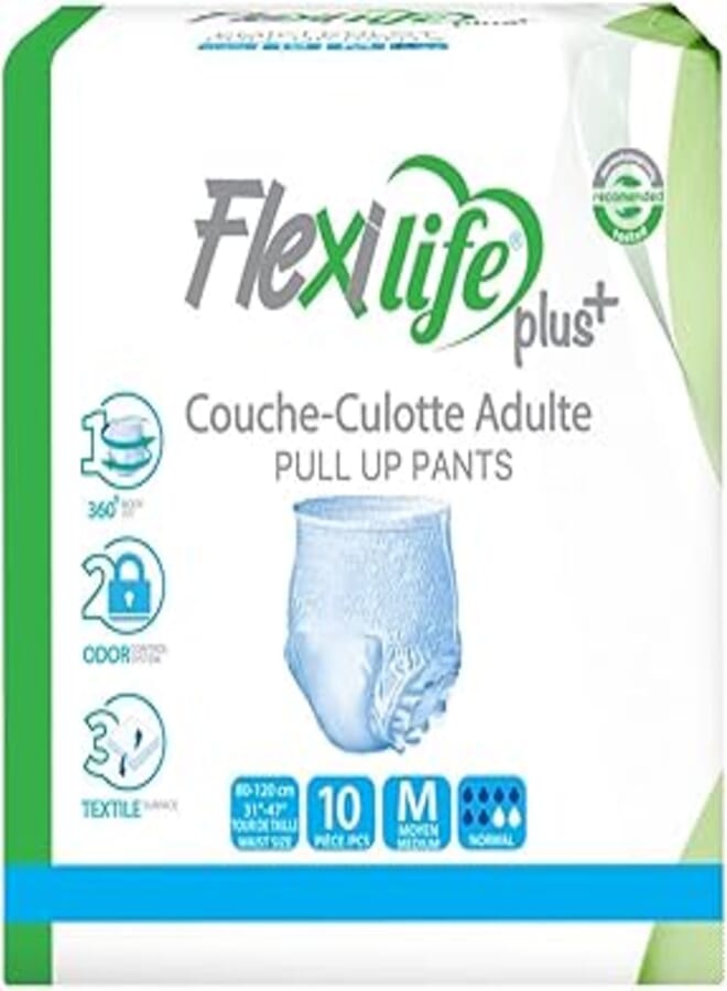 Generic Brief Flex LifePlus Plus Adult Diapers M M Pack 10