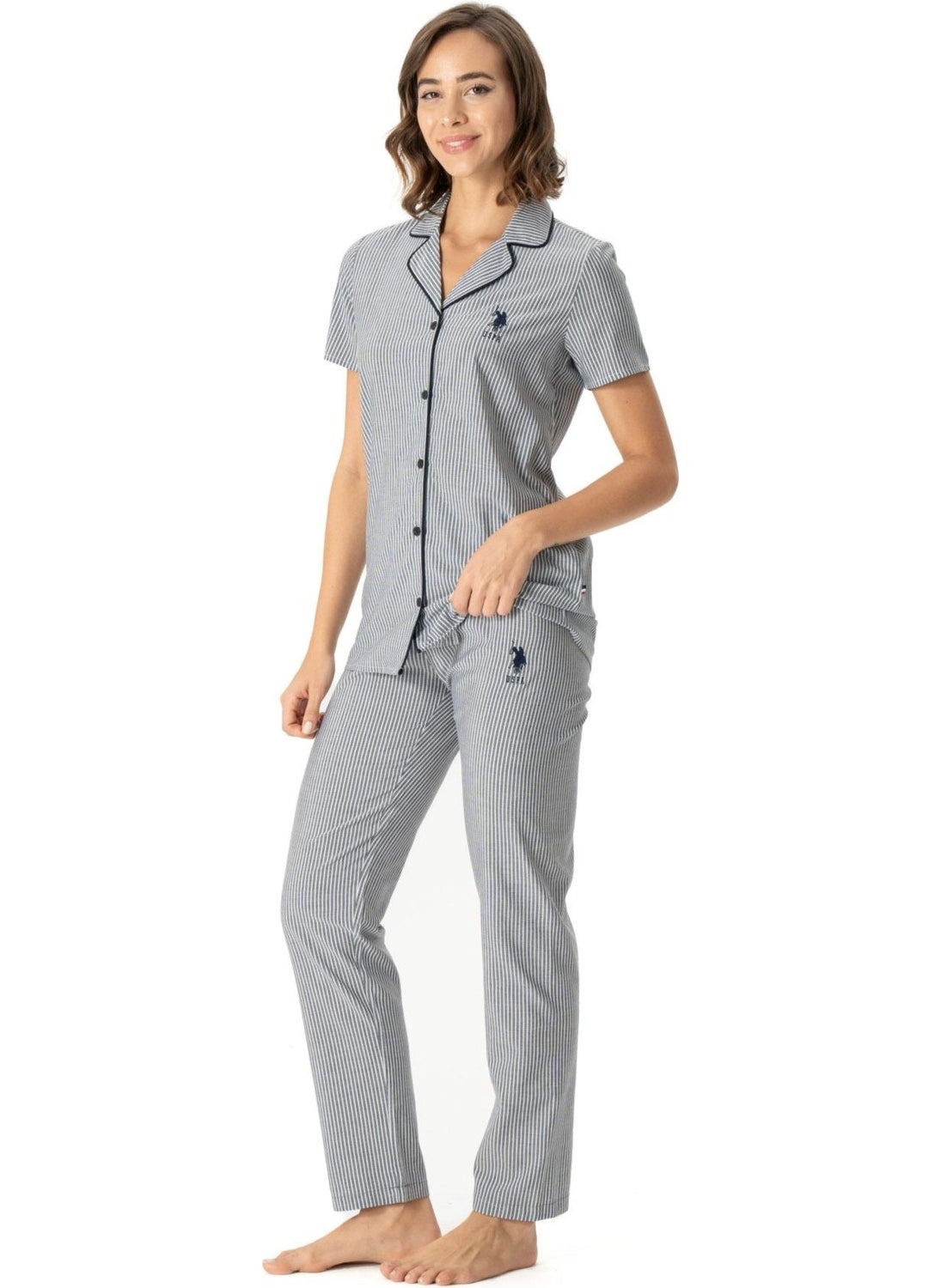 Women's Short Sleeve Shirt Pajama Set, Viscose Fabric - pzsku/ZDC2CA1AB6D4AD10CB267Z/45/_/1730556587/94ce5346-715d-4e99-8dc2-b2b937de21d1