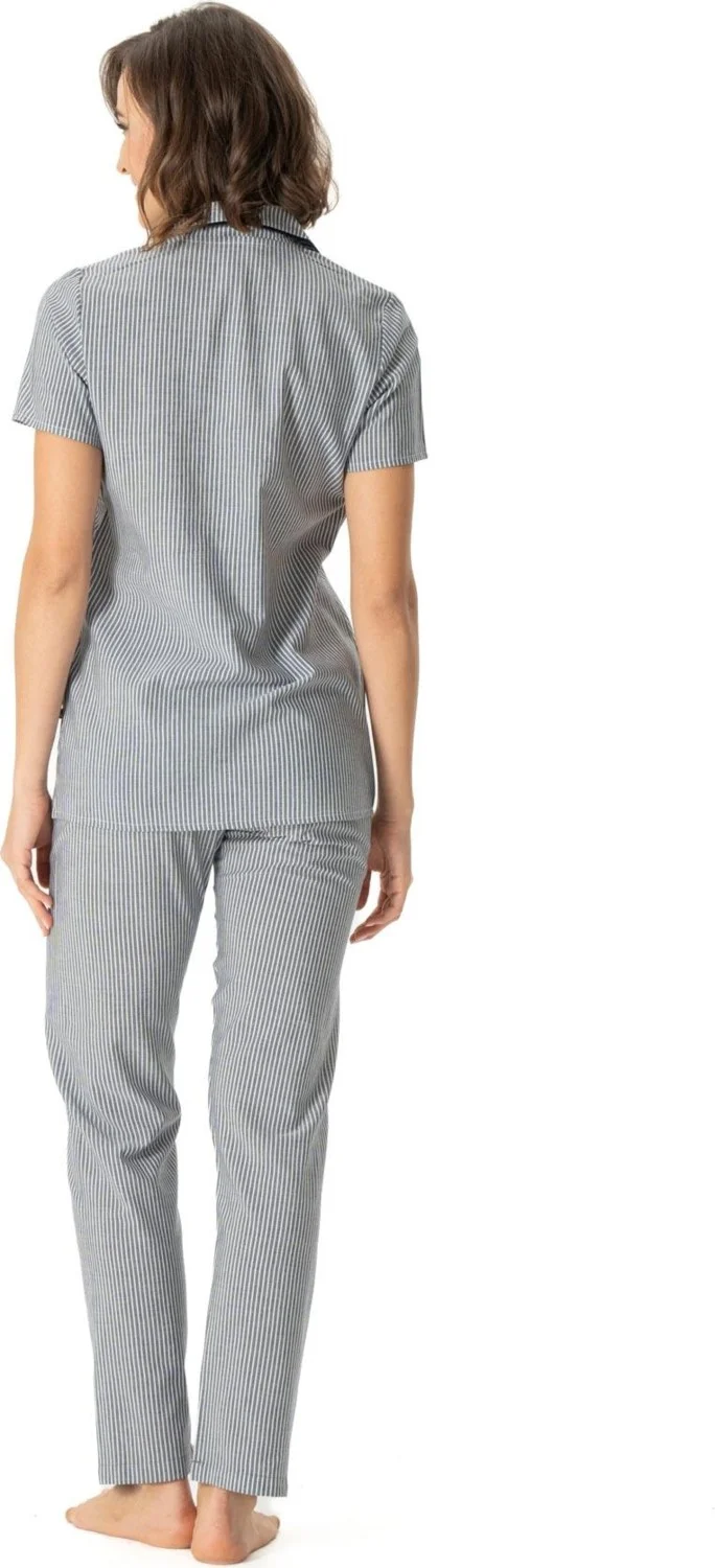 U.S. Polo Assn. Women's Short Sleeve Shirt Pajama Set, Viscose Fabric