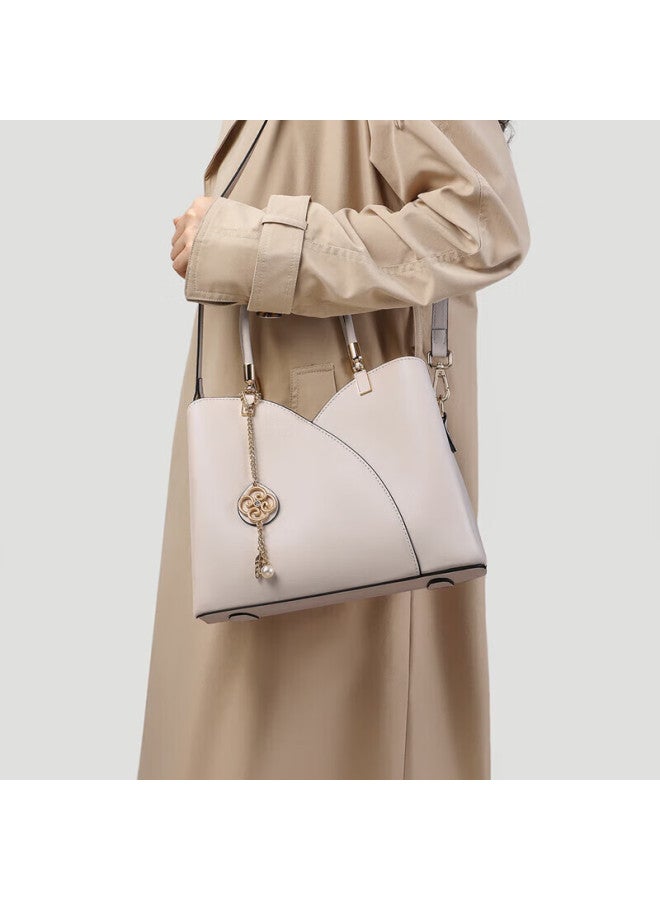 Yuyula Leather Handbag, Women's Bag, Tote Bag For Mothers, Middle-aged Shoulder Crossbody Bag, Birthday Gift With High-end Feel For Girlfriend Or Wife - Image 1