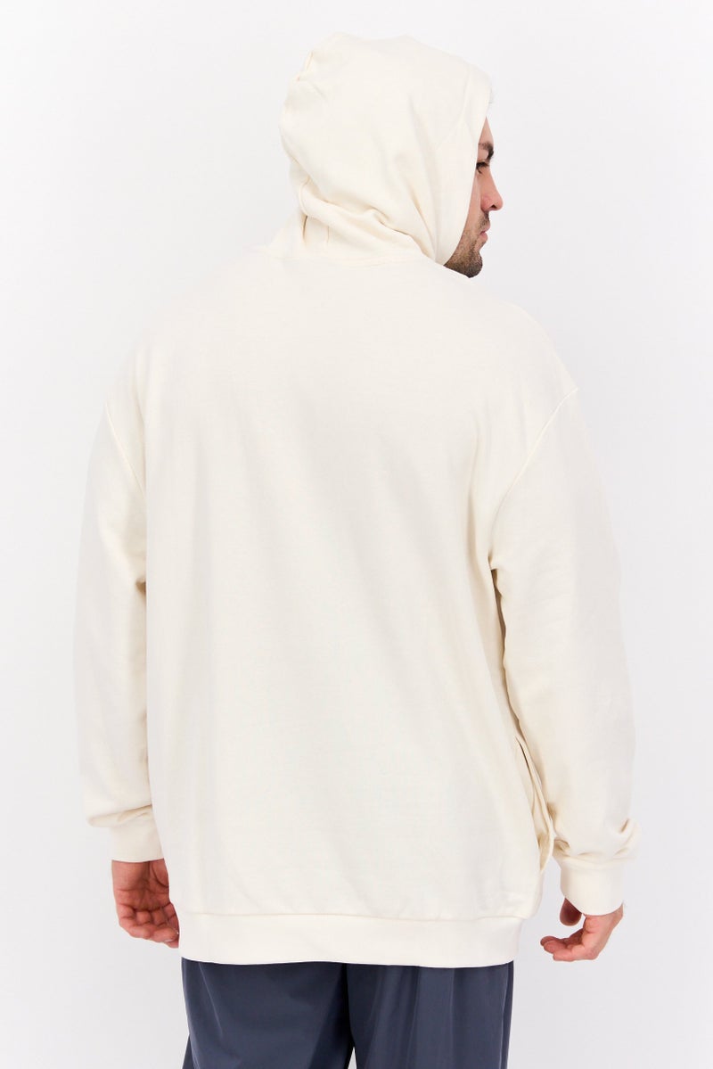PUMA هودي تدريب بأكمام طويلة للرجال، لياقة رياضية، أبيض فاتح - Image 3