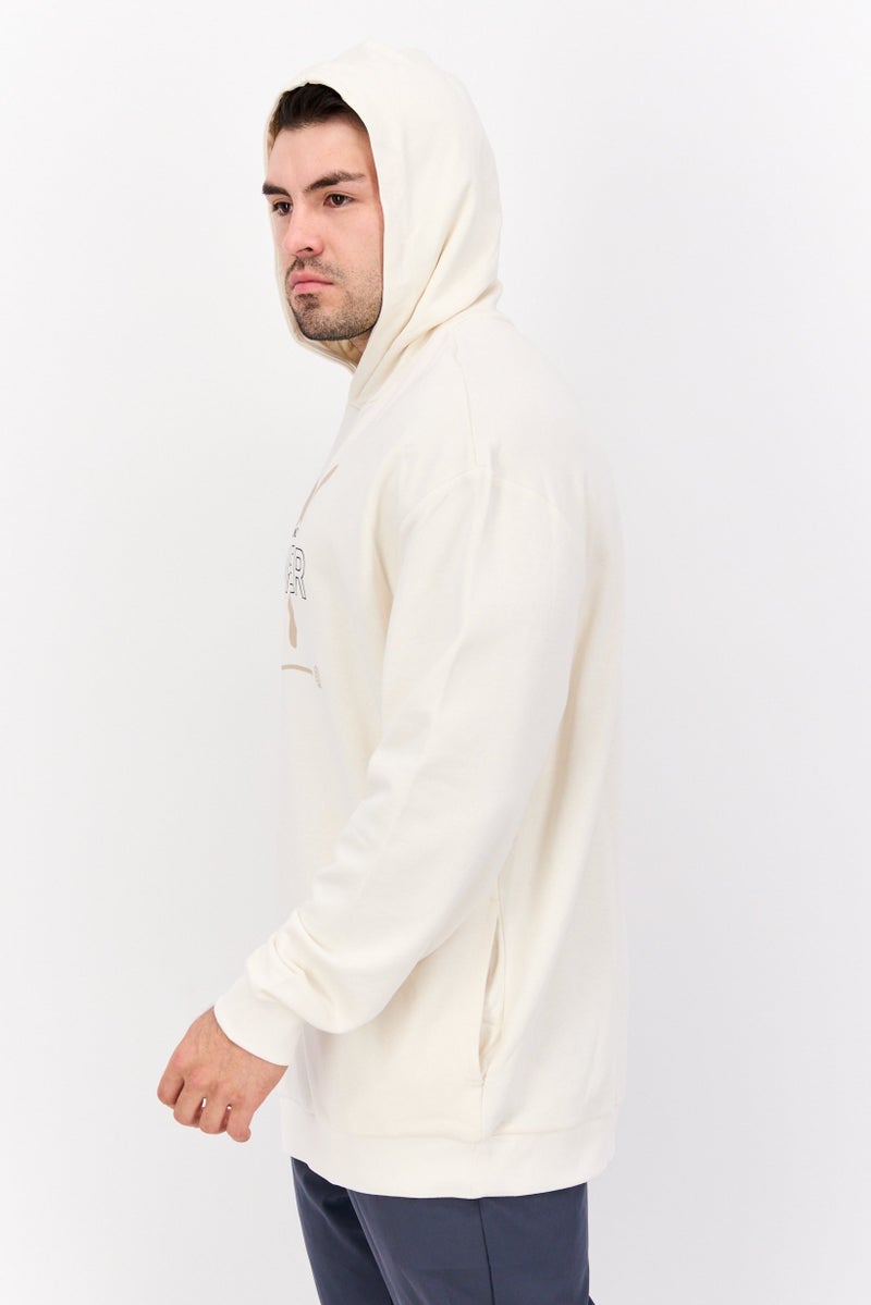 PUMA هودي تدريب بأكمام طويلة للرجال، لياقة رياضية، أبيض فاتح - Image 2