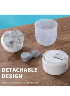 SYOSI Manual Ice Shaver Snow Cone Machine 1L Portable Shaved Crushed Ice Maker for Home Ice Shaver Hand Crankwith Bonus Ice Cube Tray Perfect for Home and Outdoors Use Ideal for Outdoor Picnics  - Image 5