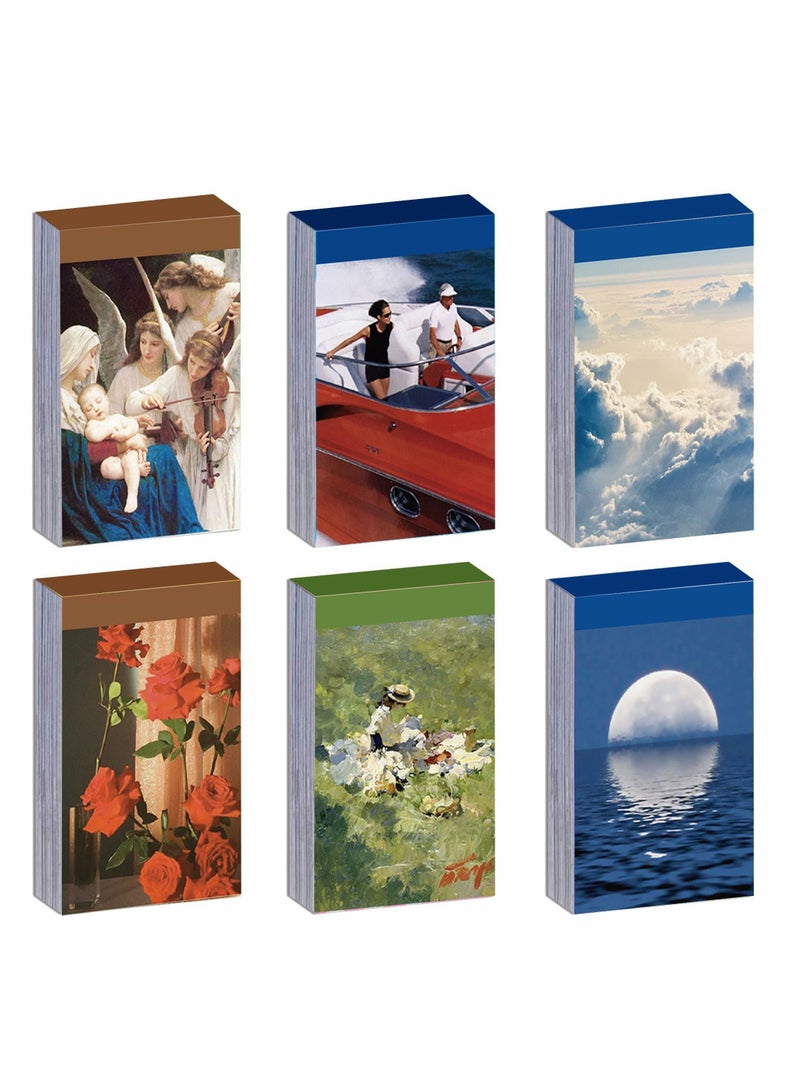 Excefore Washi Stickers Set Vintage Aesthetic Sticker Book for Journaling,DIY Decorative Paper Sticker Decals for Bullet Journal Art Scrapbooking Diary Card Craft Gift Album Notebook Stationery,6 Sets 300 Pcs - Image 1