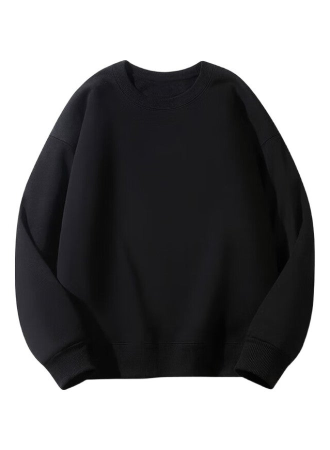 GENIOLAMODE Men'S Casual Round Neck Long Sleeve Sweatshirt From Senma Group Style Solid Color, Suitable For Students And Teenagers For Daily Wear - Image 1