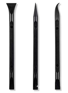 Rubik 3pcs Plastic Scraper, Multi-Purpose Non-Scratch Cleaning Tools for Small Narrow Spaces and Gaps, Perfect to Remove Stickers, Labels, Oil Stains, Food, Dirt  - Image 1
