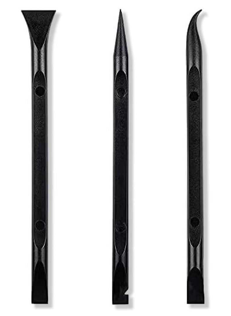 Rubik - 3pcs Plastic Scraper, Multi-Purpose Non-Scratch Cleaning Tools for Small Narrow Spaces and Gaps, Perfect to Remove Stickers, Labels, Oil Stains, Food, Dirt - Image 1