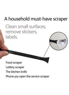 Rubik 3pcs Plastic Scraper, Multi-Purpose Non-Scratch Cleaning Tools for Small Narrow Spaces and Gaps, Perfect to Remove Stickers, Labels, Oil Stains, Food, Dirt  - Image 5