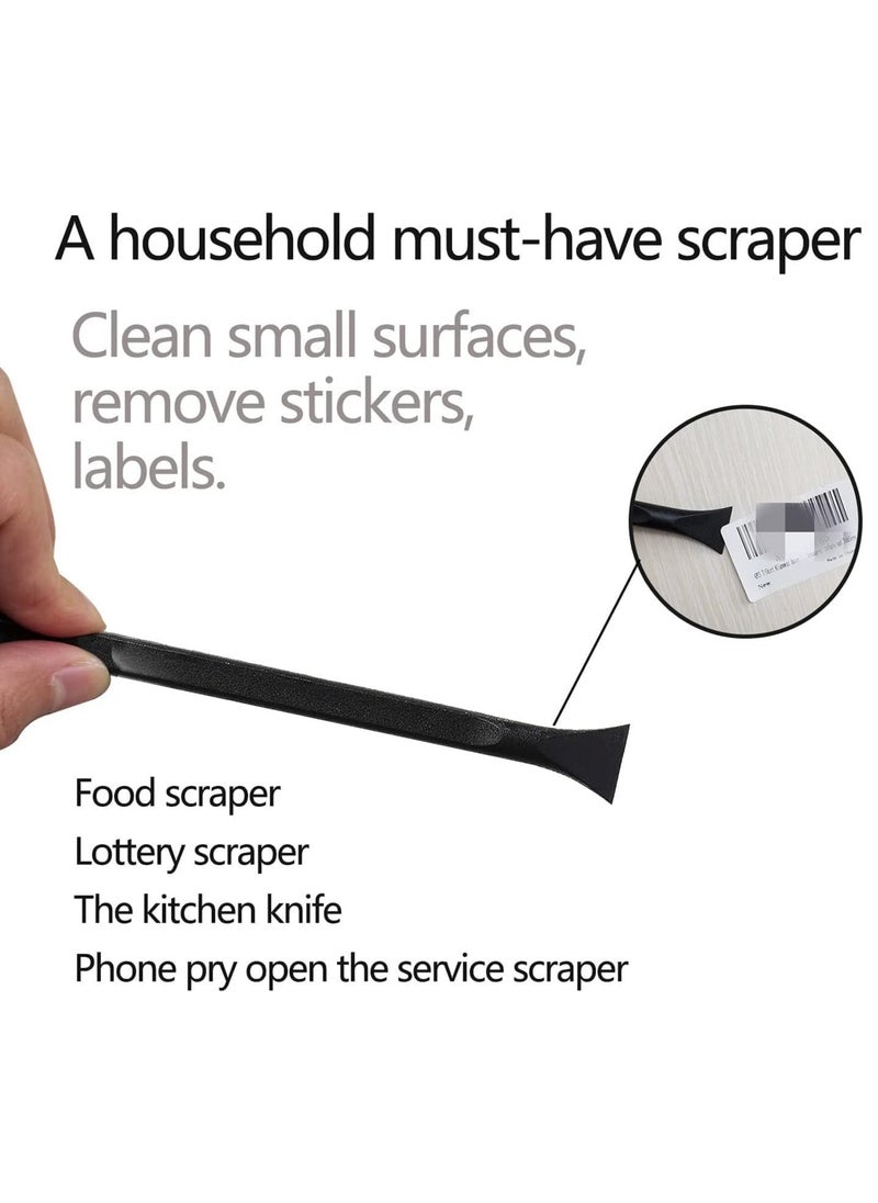 Rubik - 3pcs Plastic Scraper, Multi-Purpose Non-Scratch Cleaning Tools for Small Narrow Spaces and Gaps, Perfect to Remove Stickers, Labels, Oil Stains, Food, Dirt - Image 1