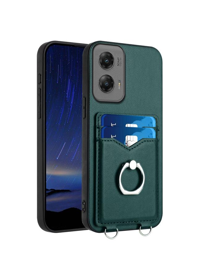 اس-توب جراب لهاتف Motorola Moto G Stylus 5G 2024 R20 جراب هاتف مزود بحلقة وحامل للبطاقات - Image 1