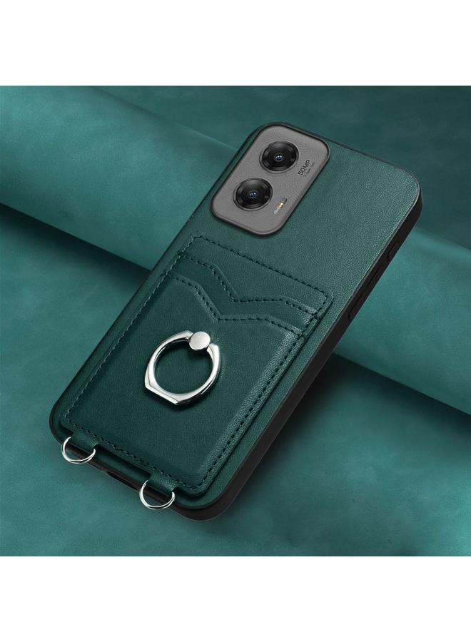 اس-توب جراب لهاتف Motorola Moto G Stylus 5G 2024 R20 جراب هاتف مزود بحلقة وحامل للبطاقات - Image 2