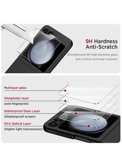 GKK Ultra-Thin Case Compatible with Samsung Galaxy Z Flip 6, Matte Polycarbonate with Camera & Screen Protector Anti-Scratches Shockproof Flexible Protective Cover - Silver  - Image 4