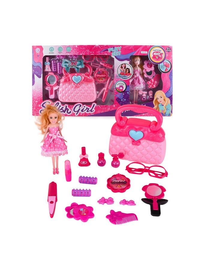 Girls Children's Accessories Toys Simulation Play House Toy Set Children's Dressing Role-playing Toys-Color:CJ-1236075 - Image 3