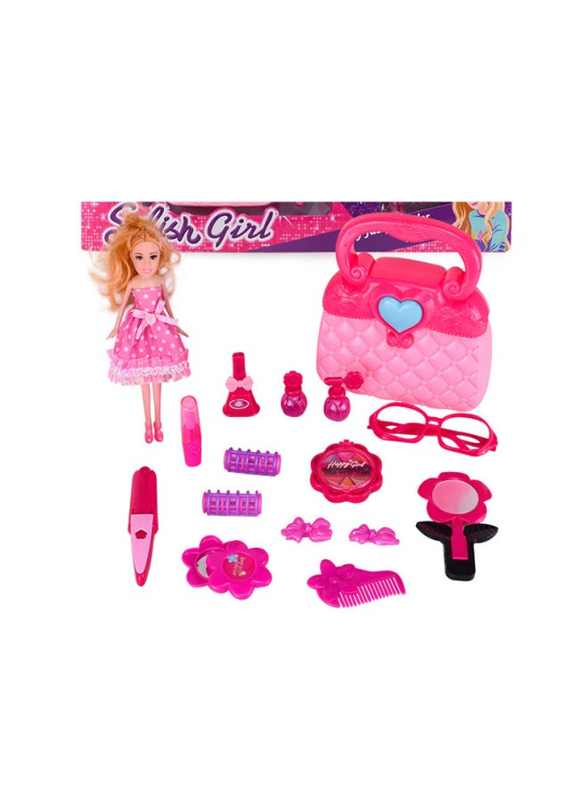 Girls Children's Accessories Toys Simulation Play House Toy Set Children's Dressing Role-playing Toys-Color:CJ-1236075 - Image 4