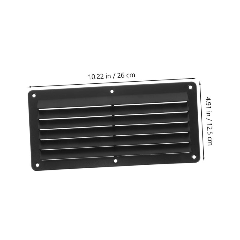 Black RV Air Vent Outlet Top Mounted Exhaust Louver for Truck Air Circulation - Image 3