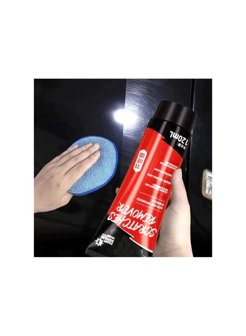 SOLARAE Car Scratch Repair Wax - 2 Pack 120ml, Deep Scratch Remover for Vehicles, Car Polisher Paste with 2 Sponges, Effective Scratch and Swirl Repair for Vehicle Paint Care. - Image 3