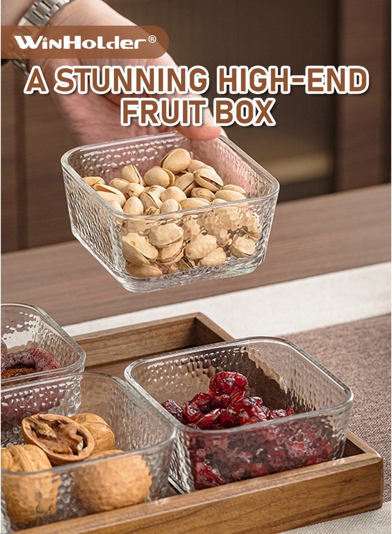 WinHolder Wood Grain Fruit Plate – Versatile Serving Tray for Dried Fruits, Nuts, Candy, Cookies, Chips, and Party Snacks - Image 2