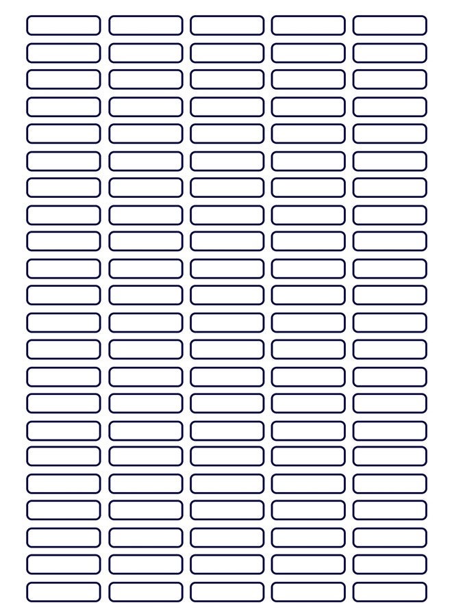 K3 Multi Purpose Self Adhesive Labels (Lable Size 35 x 10 mm, 110 Lable in A4)(Pack of 80 Sheet) - Image 2