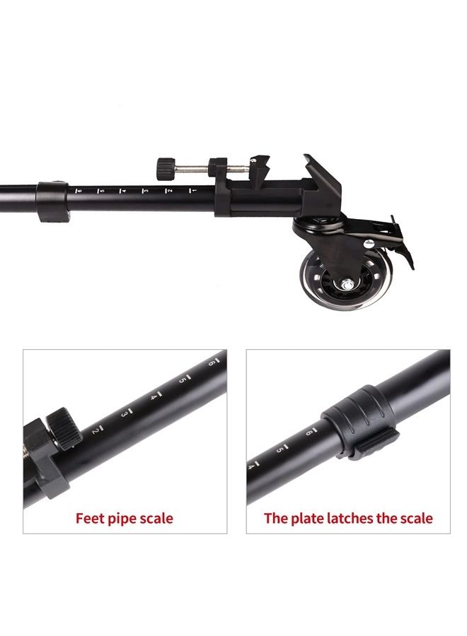 COMAN Professional Tripod Dolly - Heavy Duty with Adjustable Leg Mount with 3-inch Wheel and Carrying Case Compatible with Most Tripods Perfect for Cameras Camcorder and Lighting Equipment - Image 3
