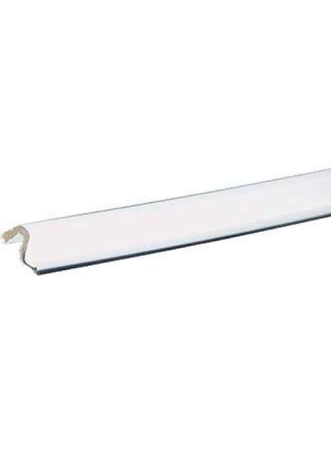 Compression Interior/Exterior Q-Lon Vinyl Door Weatherstrip White 1.25 x 2.5 x 218 cm RV-97-WH