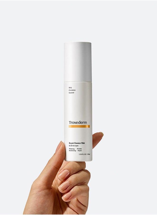 Troxederm - Repair Essence Face Mist - Fineline Care, Powered Soothing Mist for Skin Redness, Enriched with Niacinamide, Troxerutin and Centella Asiatica for All Skin Types 100 ML - Image 1
