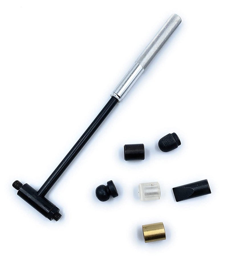 Fozti Hobby Hammer 6 Heads for Chasing Flattening on Soft Metals for Jewellery Making Watchmaking Beading Carpentry Leather Crafting Metal Workshop Model Making GoldsmithSilversmithCraft DIY - Image 1