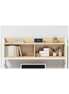 AIWANTO Desk with 2 Storage Shelves PC Multifunctional Home Office Modern Laptop Sturdy Shelves Simple Stylish Workstation Study Table 120x148x60cm Wood  - Image 5