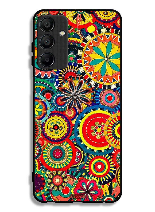 Tolwak Samsung Galaxy A15 5G Protective Case Cover Colorful Mandala Pattern - Image 1
