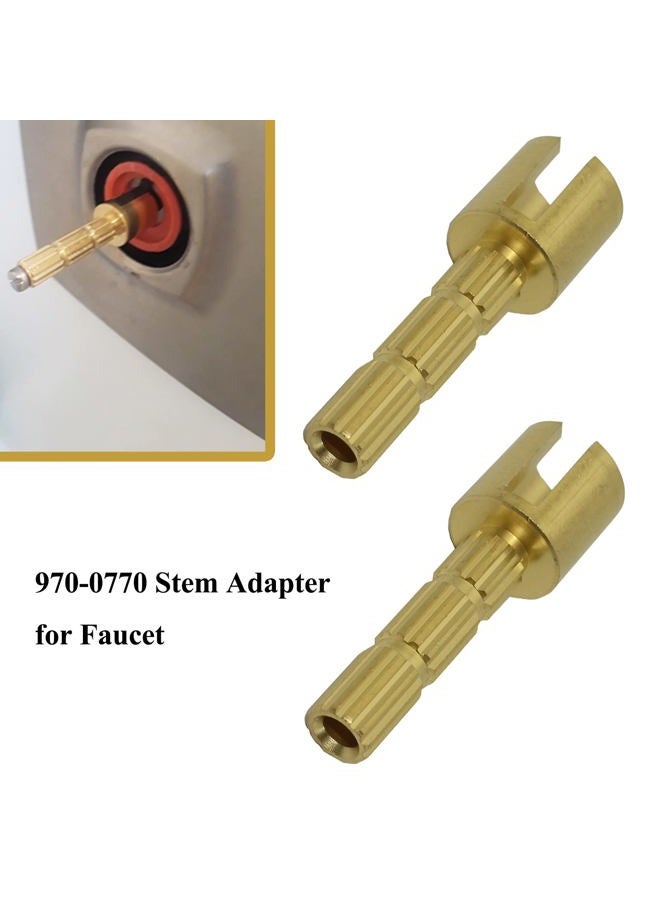 Gugaguga 2 Pcs 970-0770 Stem Adapter for Faucet, Plumbing Equipment Replacement, Brass - Image 3