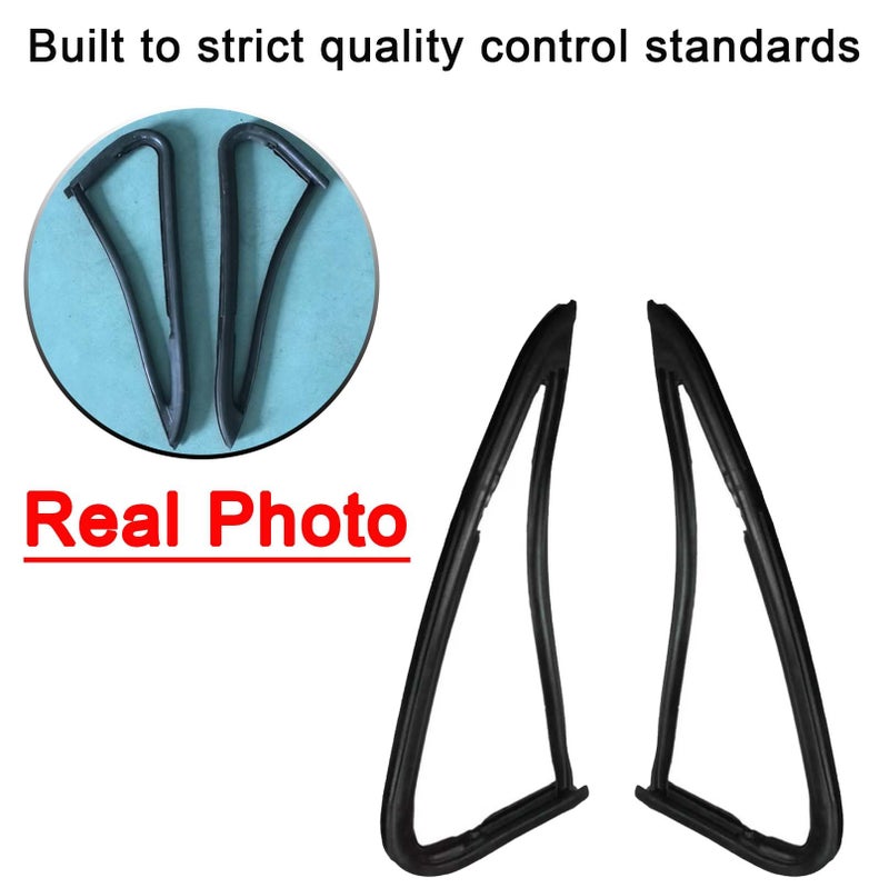 BST BSSP Pair Front Vent Glass Window Weatherstrip Seals Set for 1987-91 Chevy Blazer 1981-86 C10 C20 C30 K10 K20 Truck K30 Truck K5 Blazer 1987-88 Chevy R20, VWK111081,WSS00239 - Image 4