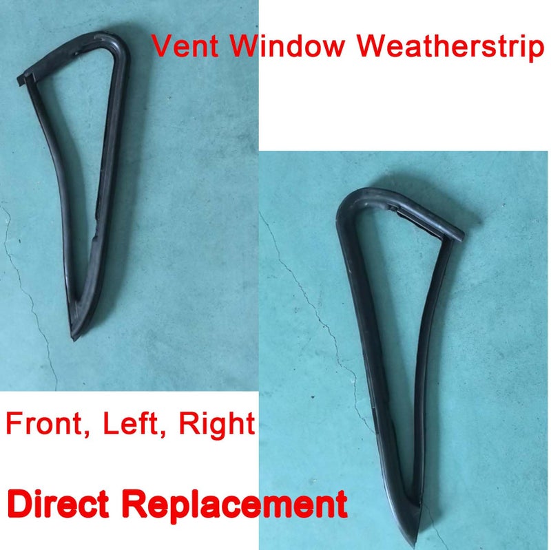 BST BSSP Pair Front Vent Glass Window Weatherstrip Seals Set for 1987-91 Chevy Blazer 1981-86 C10 C20 C30 K10 K20 Truck K30 Truck K5 Blazer 1987-88 Chevy R20, VWK111081,WSS00239 - Image 5