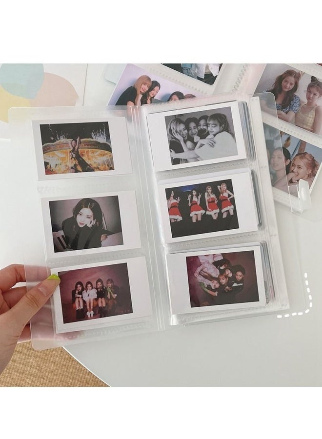 ألبوم صور شفاف مكون من ٢٤٠ بطاقة، ألبوم بولارويد صغير، لبطاقات الصور، تذاكر القطار، مجموعة مجوهرات، كتاب تخزين ذكريات السفر - Image 4