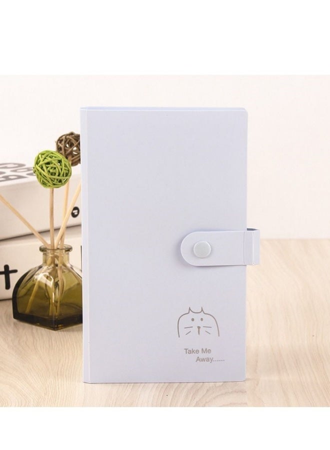 ألبوم صور شفاف مكون من ٢٤٠ بطاقة، ألبوم بولارويد صغير، لبطاقات الصور، تذاكر القطار، مجموعة مجوهرات، كتاب تخزين ذكريات السفر - Image 1